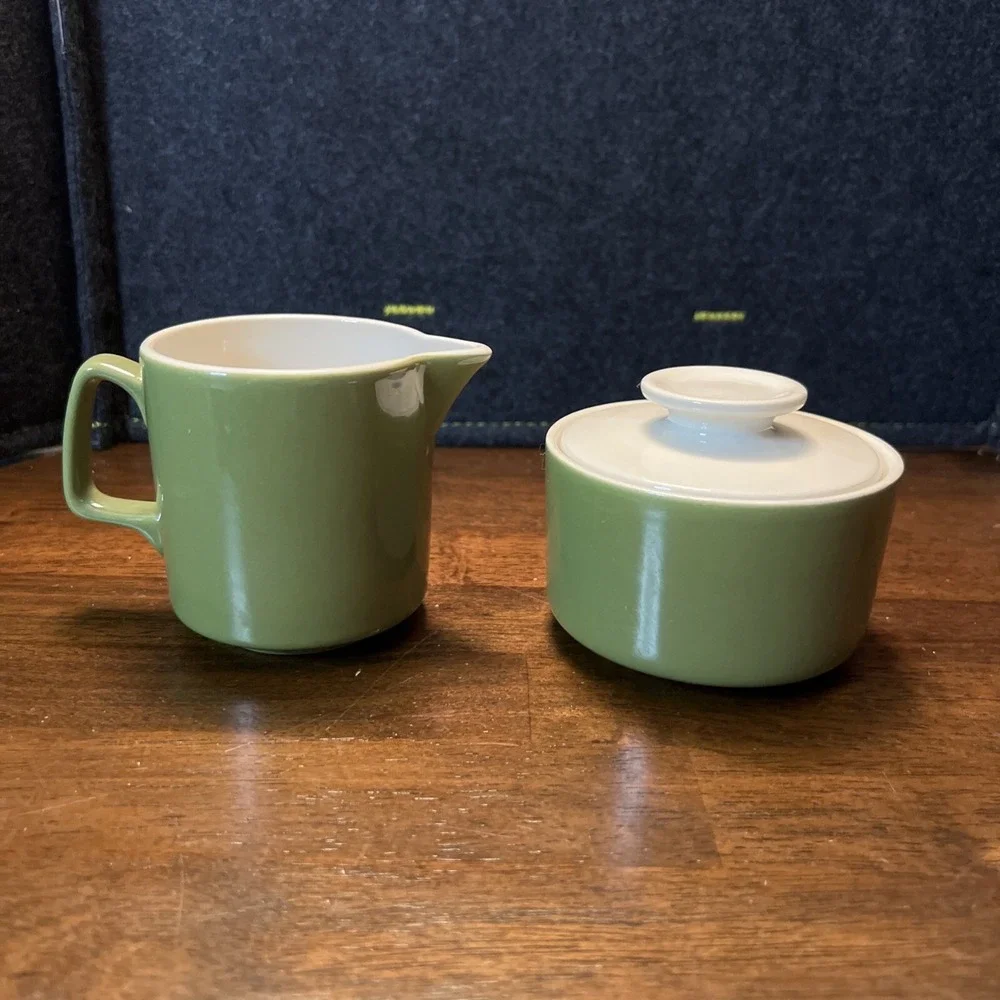 Vintage‎ Royal China USA - Clear Day - Creamer, Sugar Bowl W/ Lid & Serving Bowl